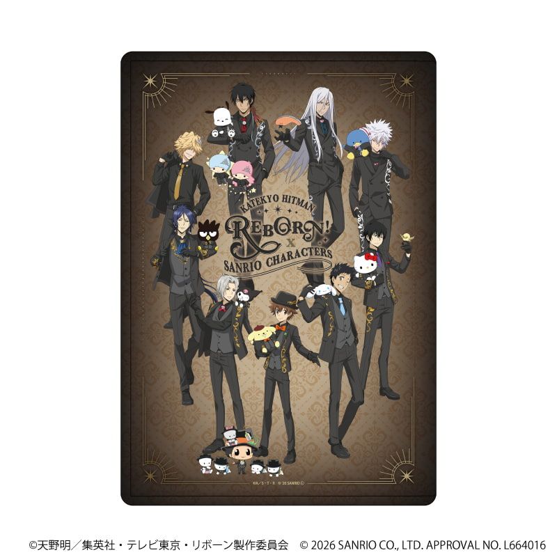 キャラクリアケース「家庭教師ヒットマンREBORN!×SANRIO CHARACTERS」10/集合デザイン(コラボイラスト)