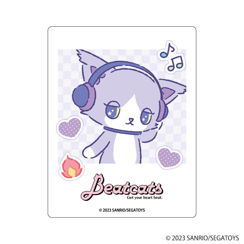 アクリルカード「Beatcats」01/ファンサ コンプリートBOX(全5種)(公式イラスト)