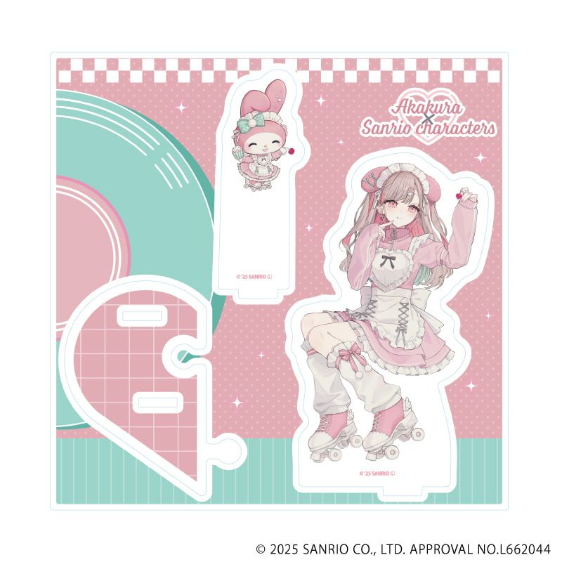 アクリルスタンドプレート「赤倉×サンリオキャラクターズ」01/マイメロディ(コラボイラスト)