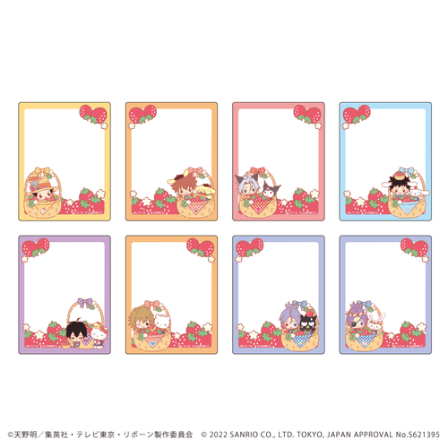 アクリルカード「家庭教師ヒットマンREBORN!×SANRIO CHARACTERS」02/いちごver. コンプリートBOX(全8種)(描き下ろしイラスト)