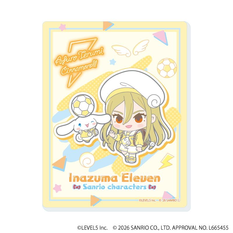 アクリルカード「イナズマイレブン×サンリオキャラクターズ」01/ブラインド(10種)(コラボイラスト)