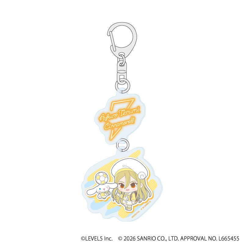 連結アクリルキーホルダー「イナズマイレブン×サンリオキャラクターズ」08/亜風炉照美×シナモロール(コラボイラスト)