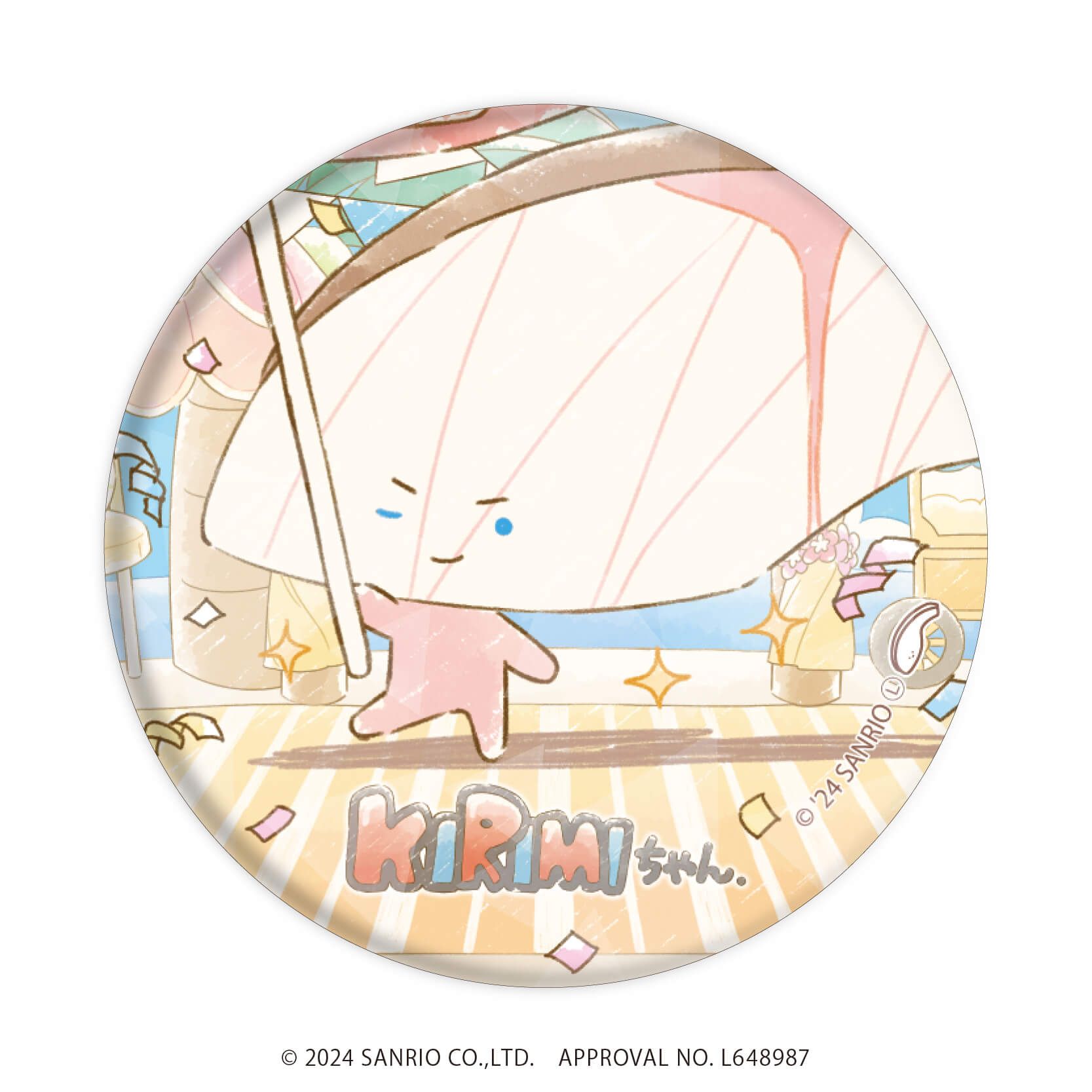 ホログラム缶バッジ(57mm)「KIRIMIちゃん.」01/コンプリートBOX(全5種)(グラフアートイラスト)