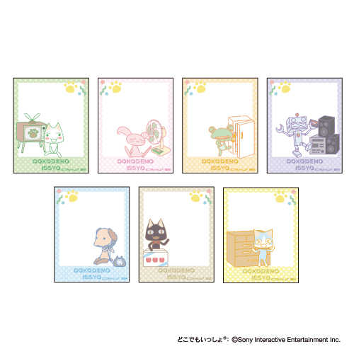 キャラフレームカード「どこでもいっしょ Design produced by Sanrio」01/FANCY POPver.コンプリートBOX(全7種)