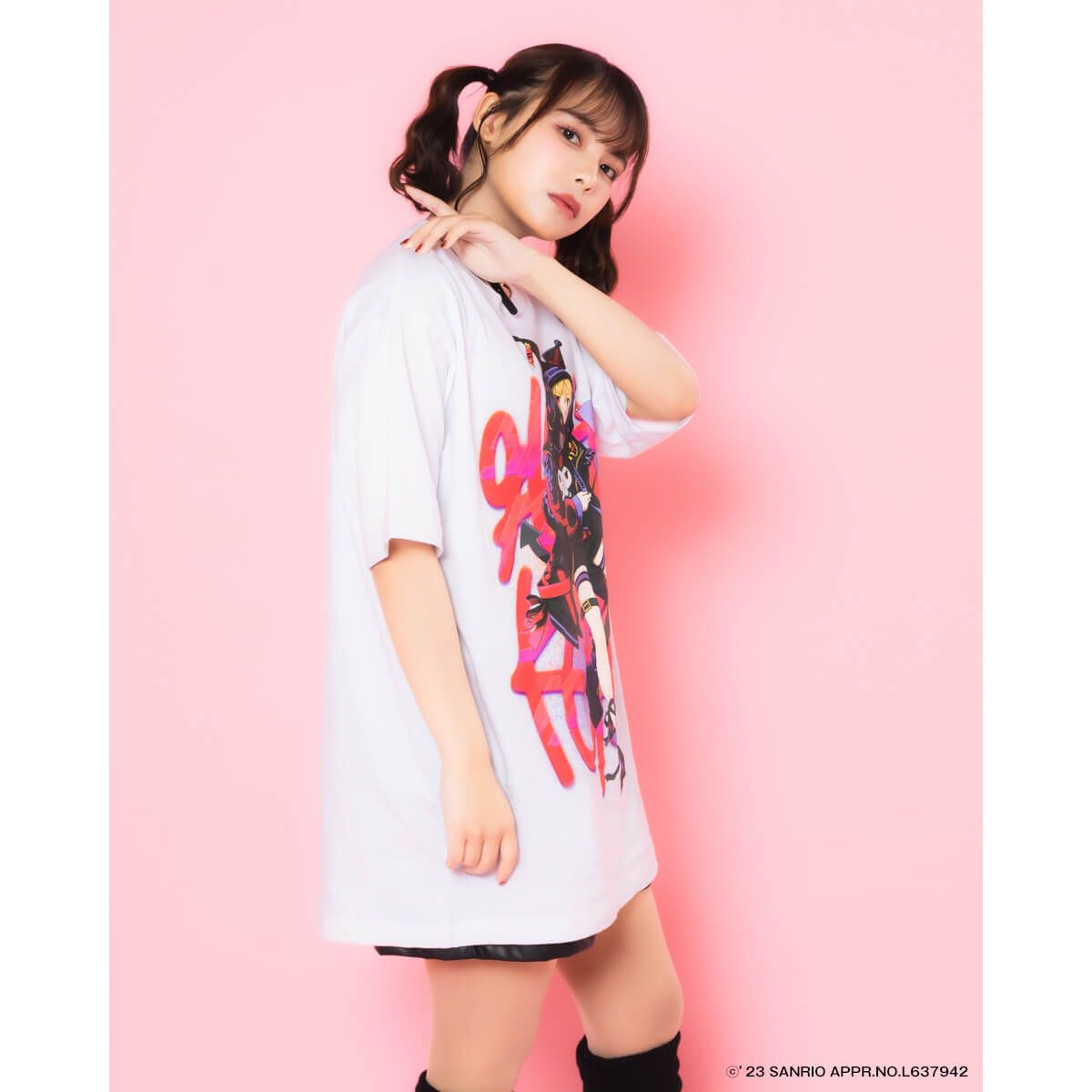 【クロミ×96猫】Tシャツ(WHT) XLサイズ