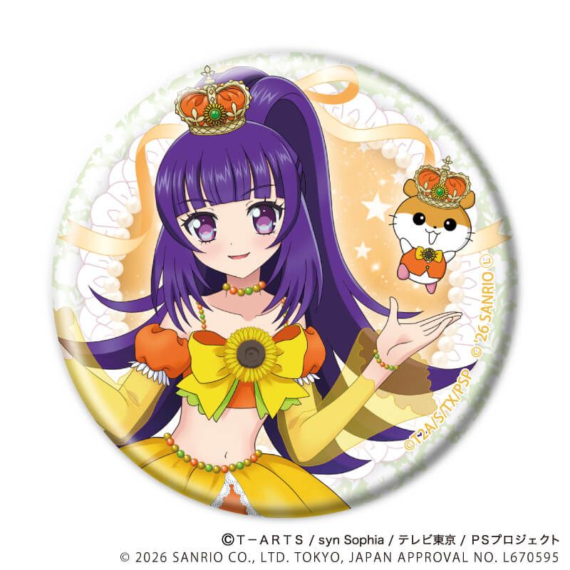 缶バッジ「プリティーシリーズ×サンリオキャラクターズ」02/BOX2 コンプリートセット(全8種) 等身デザイン(コラボイラスト)