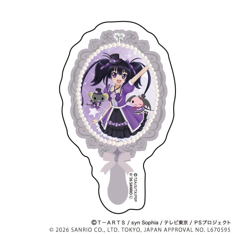 オーロラステッカー「プリティーシリーズ×サンリオキャラクターズ」02/久里須かなめ×ルロロマニック(コラボイラスト)