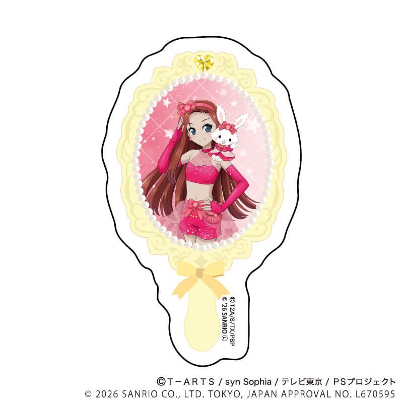 オーロラステッカー「プリティーシリーズ×サンリオキャラクターズ」04/へイン×ウィッシュミーメル(コラボイラスト)