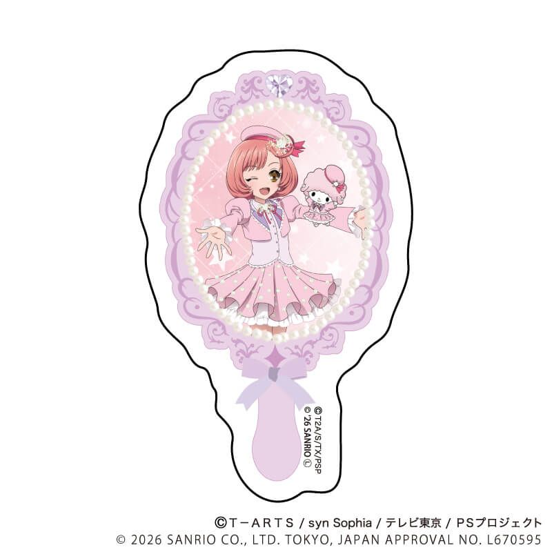 オーロラステッカー「プリティーシリーズ×サンリオキャラクターズ」05/彩瀬なる×マイスウィートピアノ(コラボイラスト)