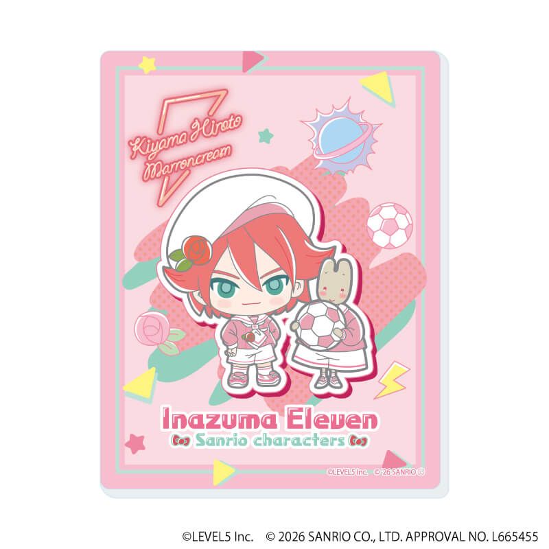 アクリルカード「イナズマイレブン×サンリオキャラクターズ」01/コンプリートセット(全10種)(コラボイラスト)