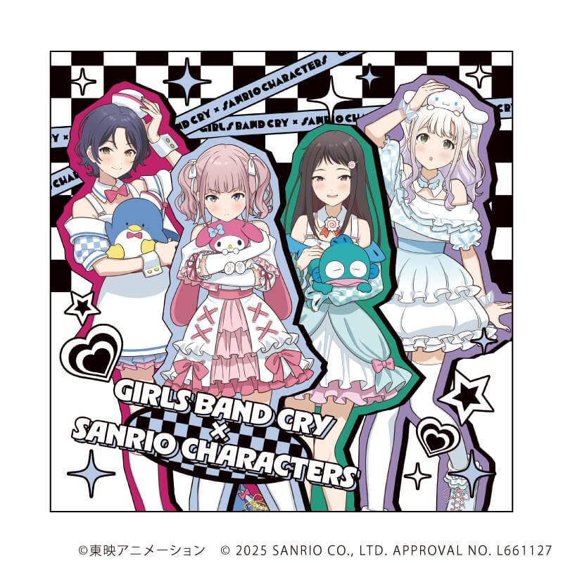 CDケース入りメモ「ガールズバンドクライ×サンリオキャラクターズ」02/ダイヤモンドダストVer.(コラボイラスト)