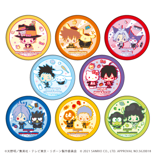 家庭教師ヒットマンreborn Sanrio Characters 缶バッジ 家庭教師ヒットマンreborn Sanrio Characters 01 コンプリートbox 全8種 イラスト サンリオのコラボグッズ通販なら サンリオアニメストアオンライン