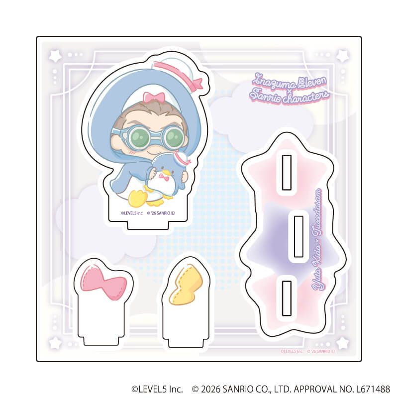 アクリルスタンドプレート「イナズマイレブン×サンリオキャラクターズ」36/鬼道有人×タキシードサム(コラボイラスト)