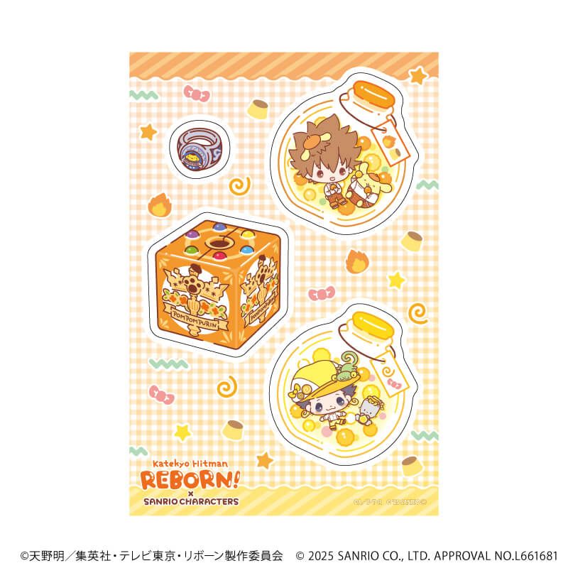 PETANTシール「家庭教師ヒットマンREBORN!×SANRIO CHARACTERS」06/Aver.(コラボイラスト)