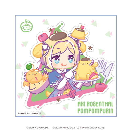 アキ・ローゼンタール×ポムポムプリン｜クリアステッカー アキ