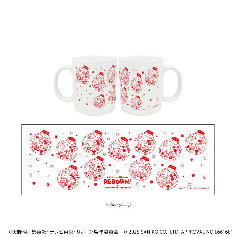 感温マグカップ「家庭教師ヒットマンREBORN!×SANRIO CHARACTERS」01/集合デザイン(コラボイラスト)