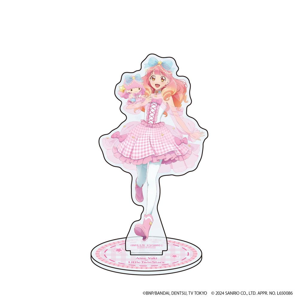 ホログラムアクリルスタンド「アイカツ！シリーズ×サンリオキャラクターズ」04/友希 あいね×リトルツインスターズ(等身イラスト)