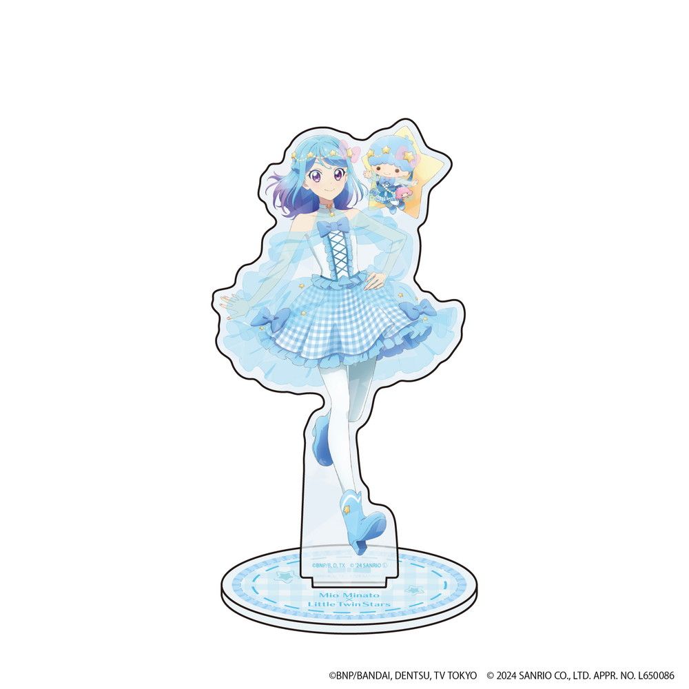 ホログラムアクリルスタンド「アイカツ！シリーズ×サンリオキャラクターズ」05/湊 みお×リトルツインスターズ(等身イラスト)