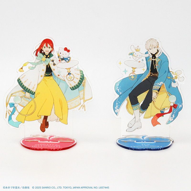 アクリルスタンド「赤髪の白雪姫×サンリオキャラクターズ」01/白雪×ハローキティ(コラボイラスト)
