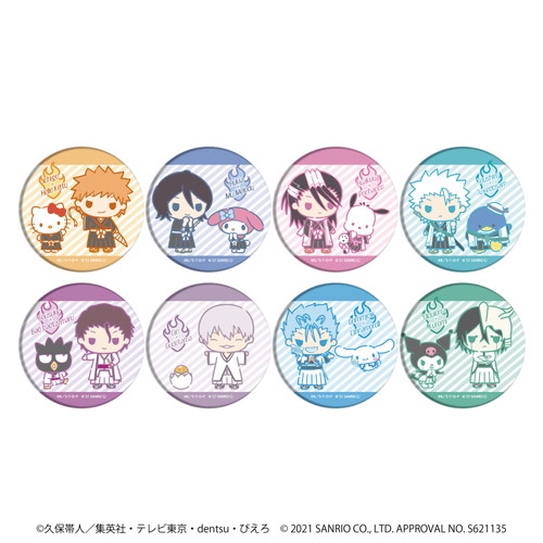缶バッジ「BLEACH×Sanrio characters」01/コンプリートBOX(全8種)