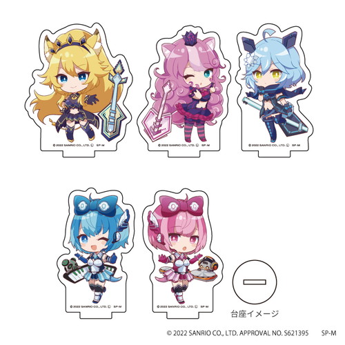 アクリルぷちスタンド「SHOW BY ROCK!!」26/コンプリートBOX (全5種)(ミニキャライラスト)