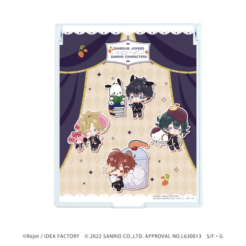 デカキャラミラー「DIABOLIK LOVERS×サンリオキャラクターズ」02/無神家(ミニキャライラスト)