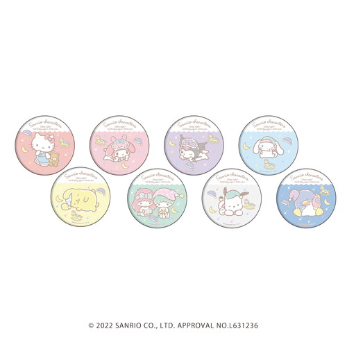缶バッジ「サンリオキャラクターズ」01/コンプリートBOX(全8種)
