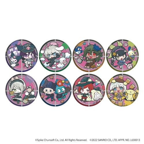 缶バッジ「ダンガンロンパ×サンリオキャラクターズ」06/コンプリートBOX(全8種)