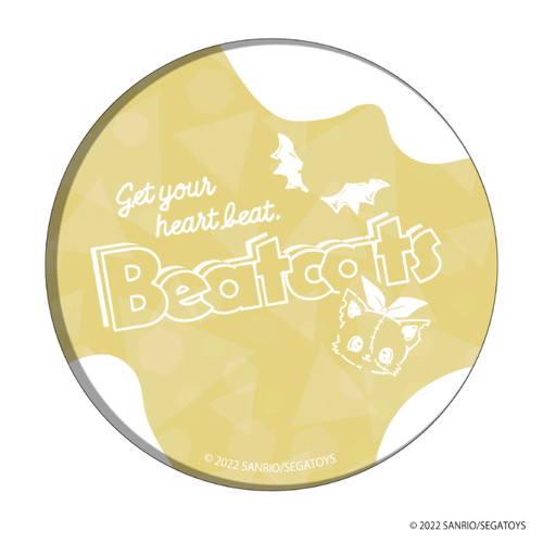 ホログラム缶バッジ(65mm)「Beatcats」01/ラジカセデザイン ブラインド(10種)(イラスト)