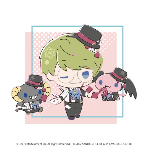 ワッペンシール「A3!×Sanrio characters」06/卯木千景×ルロロマニック