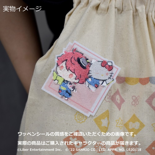ワッペンシール「A3!×Sanrio characters」08/瑠璃川 幸×マイメロディ