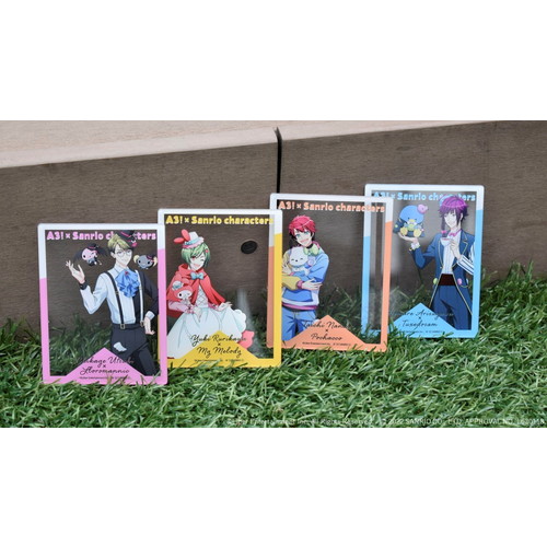 アクリルカード「A3!×Sanrio characters」01/卯木千景×ルロロマニック(描き下ろし)
