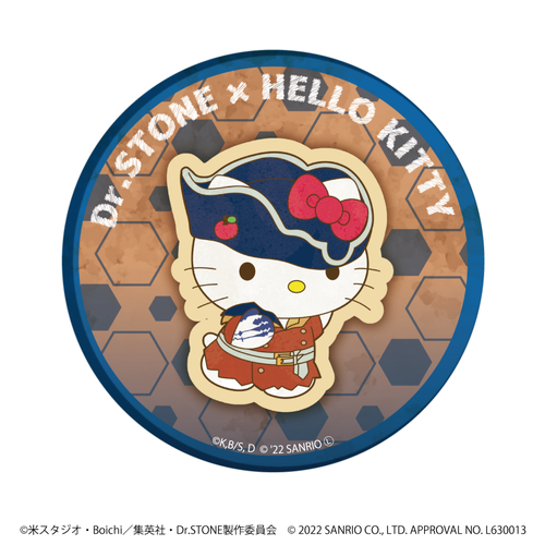 缶バッジ「Dr.STONE×サンリオキャラクターズ」02/コンプリートBOX(全7種)(ミニキャライラスト)