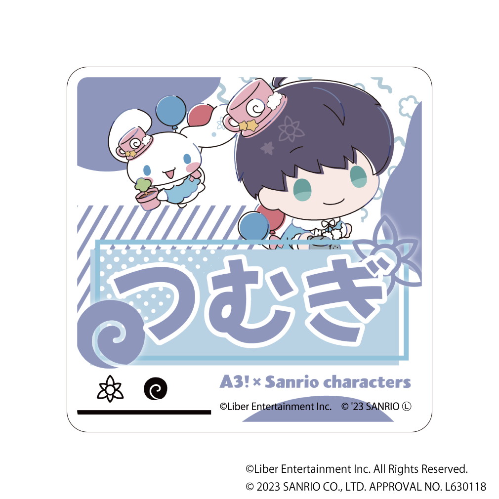 キャラアクリルバッジ「A3!×Sanrio characters」02/A&W コンプリートBOX(全12種)(ミニキャライラスト)