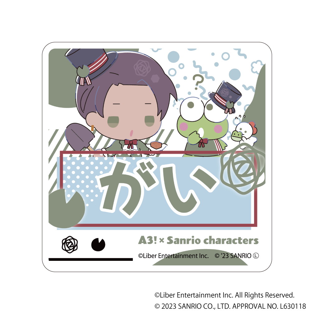 キャラアクリルバッジ「A3!×Sanrio characters」02/A&W コンプリートBOX(全12種)(ミニキャライラスト)