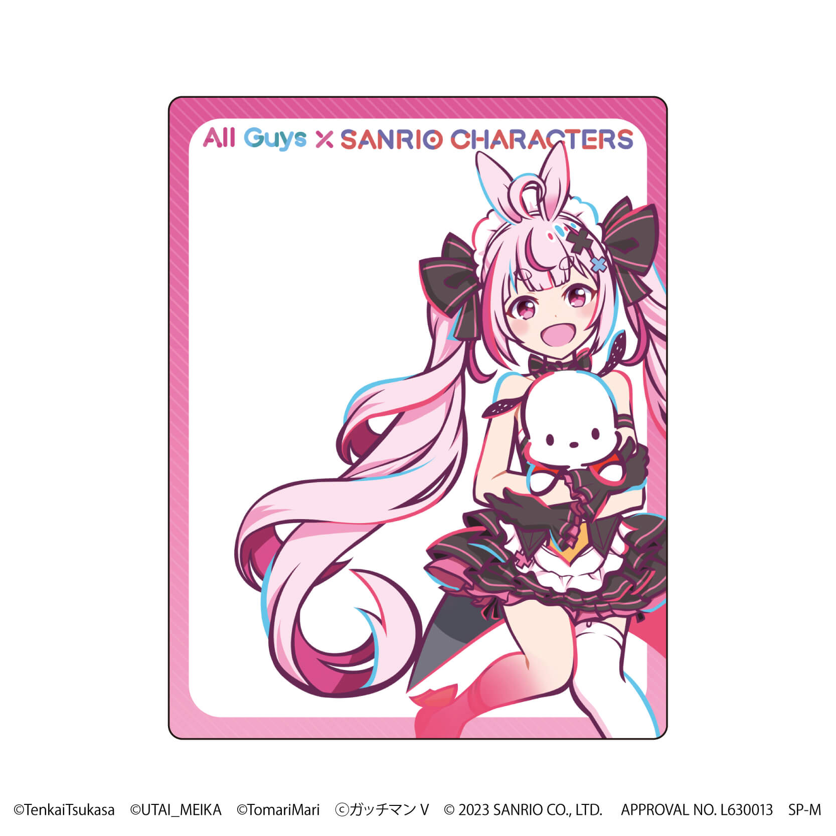 アクリルカード「All Guys×サンリオキャラクターズ」01/コンプリートBOX(全9種)(コラボイラスト)