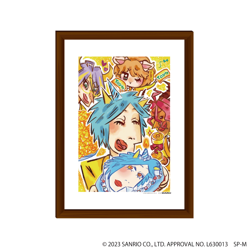 額縁入りプレミアム複製原画(L)「SHOW BY ROCK!!」05/オリオンの黄金美術部ver. めくるめく黄金誕生祭(公式イラスト)