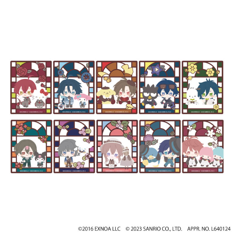 アクリルカード「文豪とアルケミスト×サンリオキャラクターズ」01/コンプリートBOX(全10種)(ミニキャライラスト)