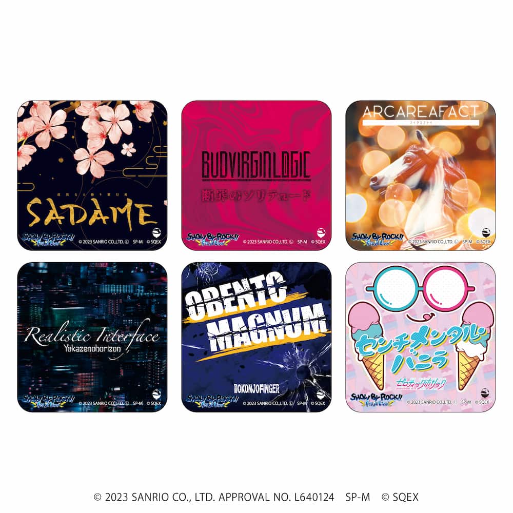 スクエア缶バッジ(正方形)「SHOW BY ROCK!!」02/CDジャケットデザイン コンプリートBOX(全6種)