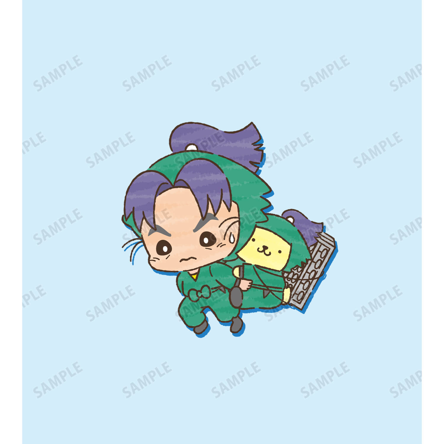 忍たま乱太郎×サンリオキャラクターズ　潮江文次郎×ポムポムプリン AirPodsケース(対応機種/AirPods)