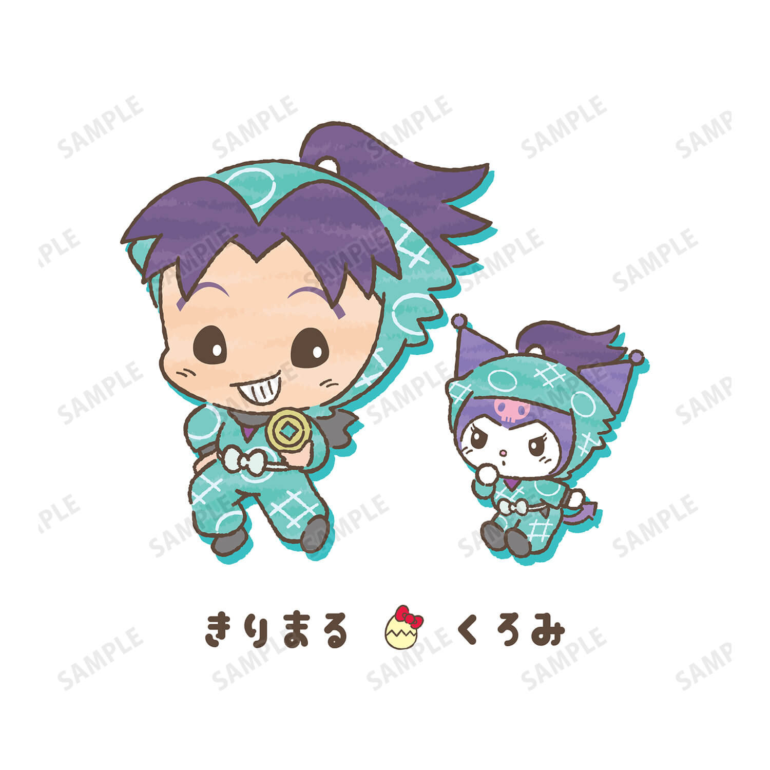 忍たま乱太郎×サンリオキャラクターズ　摂津のきり丸×クロミ パーカーメンズ(サイズ/L)