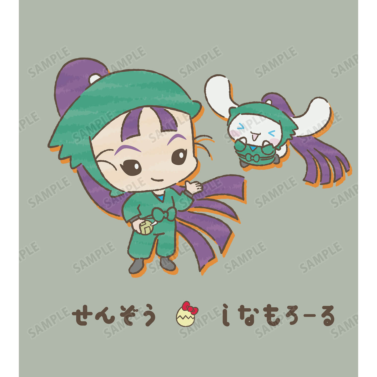 忍たま乱太郎×サンリオキャラクターズ　立花仙蔵×シナモロール Tシャツメンズ(サイズ/S)