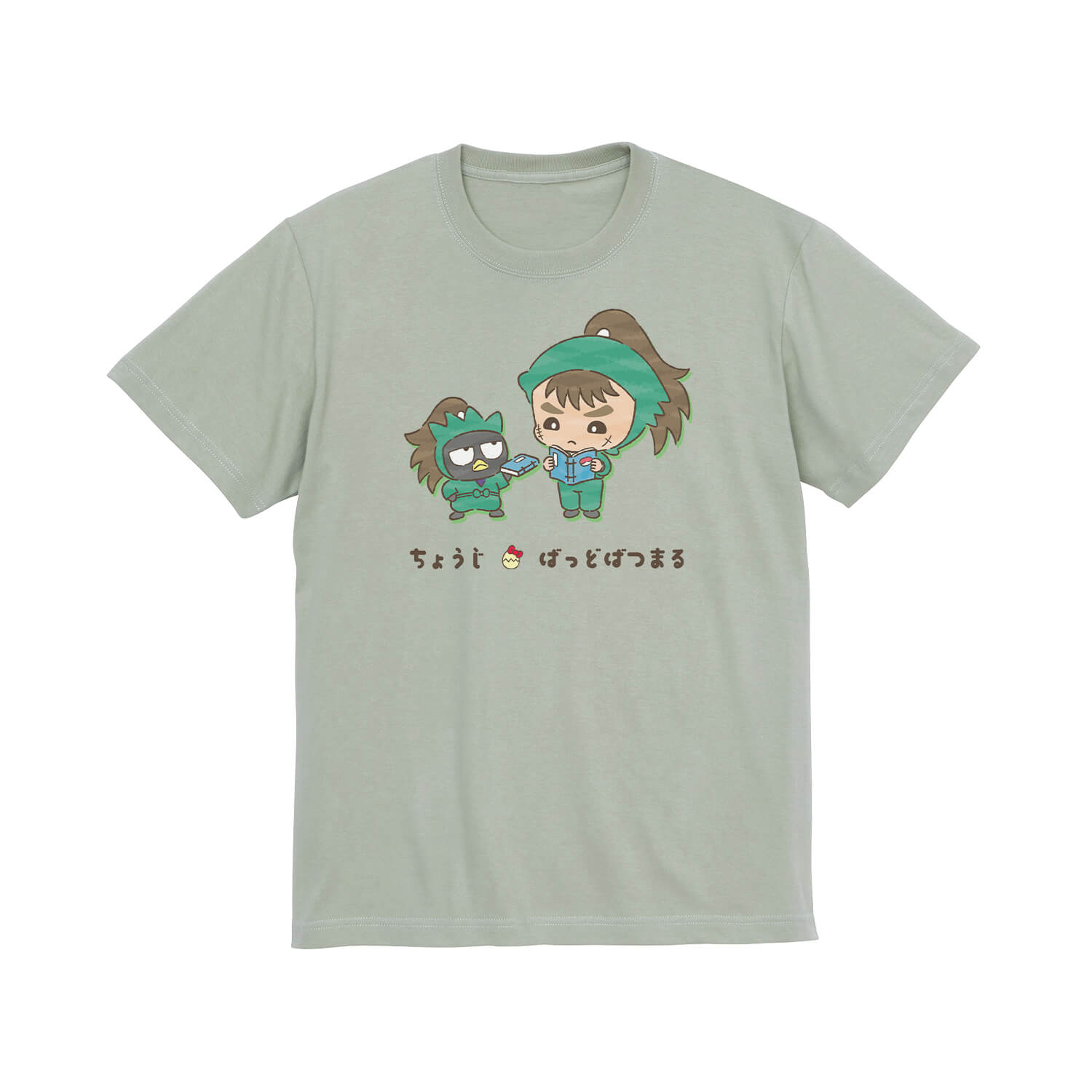 忍たま乱太郎×サンリオキャラクターズ　中在家長次×バッドばつ丸 Tシャツメンズ(サイズ/S)