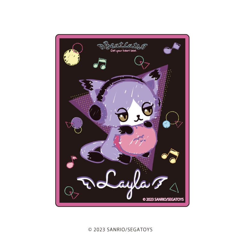 アクリルカード「Beatcats」02/ブラックver. コンプリートBOX(全5種)(公式イラスト)
