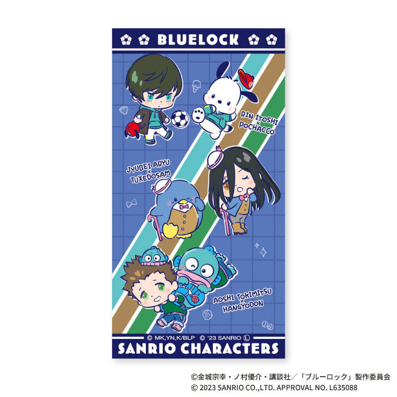 BLUELOCK キャラクタータオル 3枚セット TVアニメ『ブルーロック』×サンリオキャラクターズ｜3枚タオル