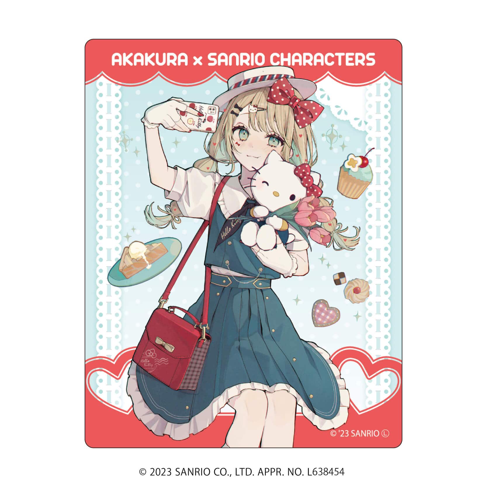 アクリルカード「赤倉×サンリオキャラクターズ」01/コンプリートBOX(全11種)(描き下ろしイラスト)