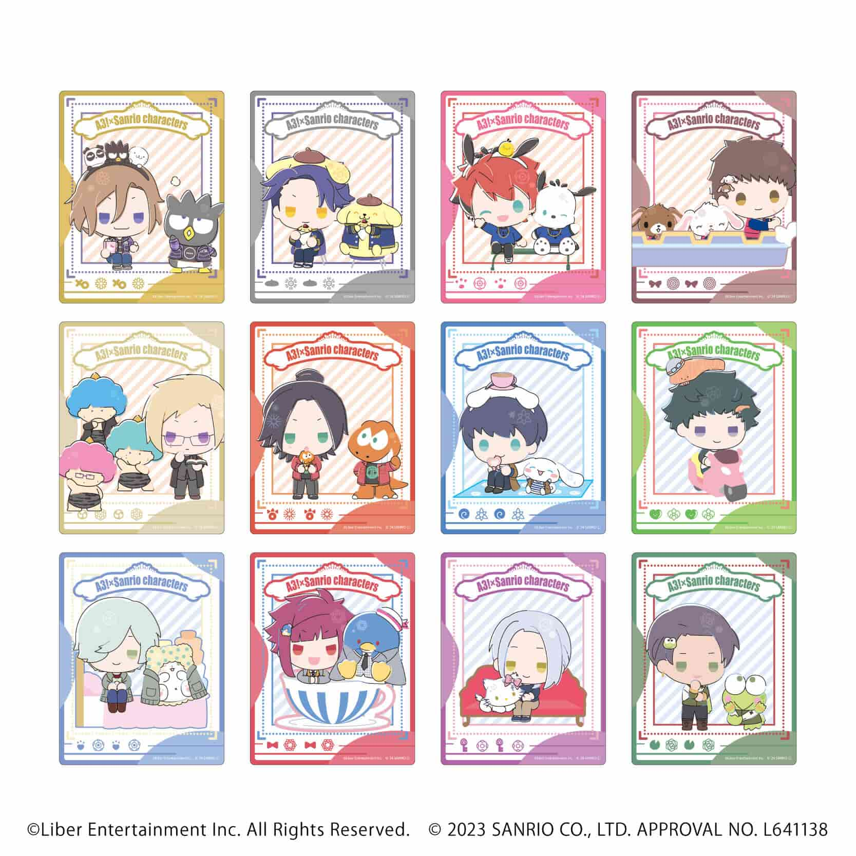 アクリルカード「A3!×Sanrio characters」10/A＆W コンプリートBOX(全12種)(ミニキャライラスト)