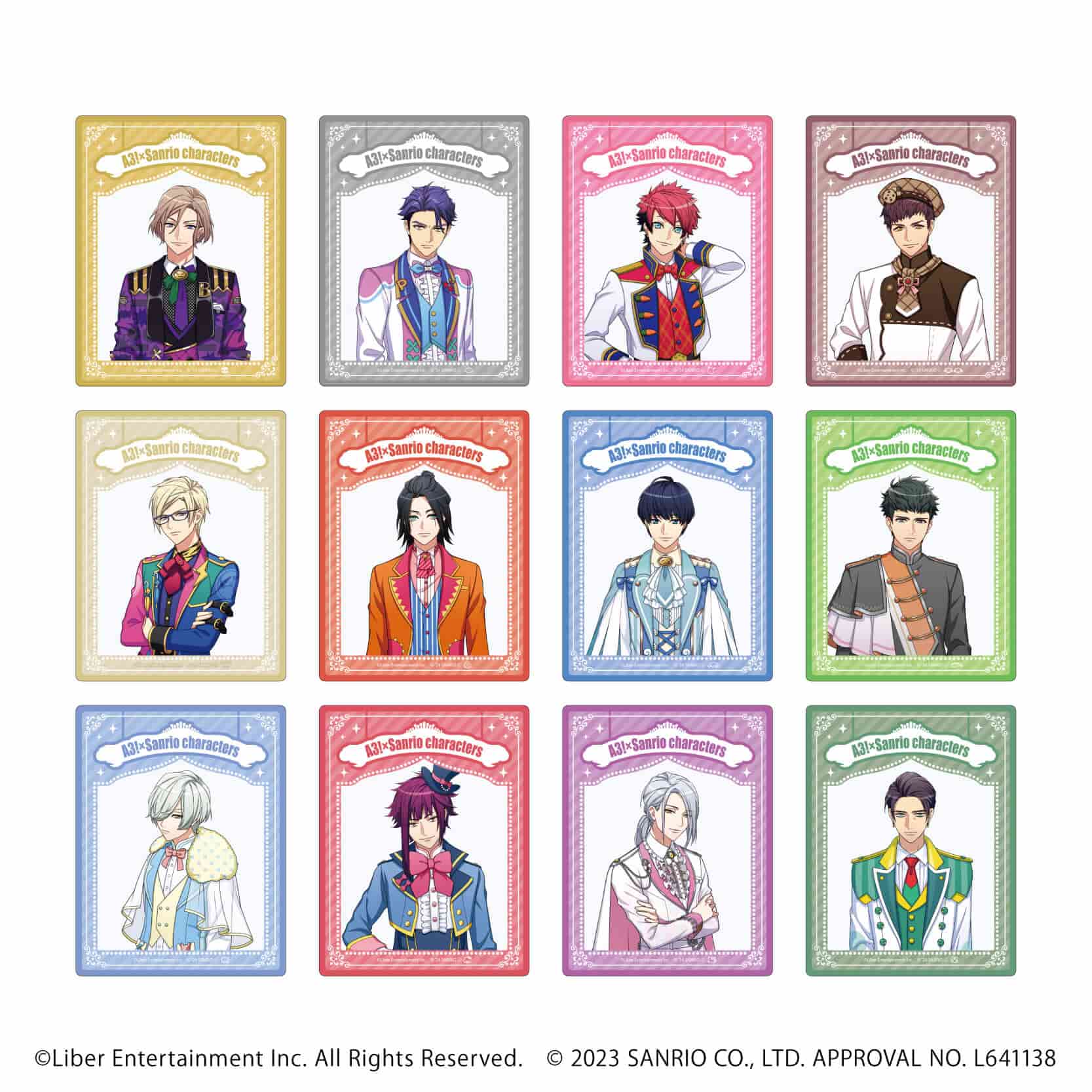 アクリルカード「A3!×Sanrio characters」08/A＆W ブラインド(12種)(公式イラスト)