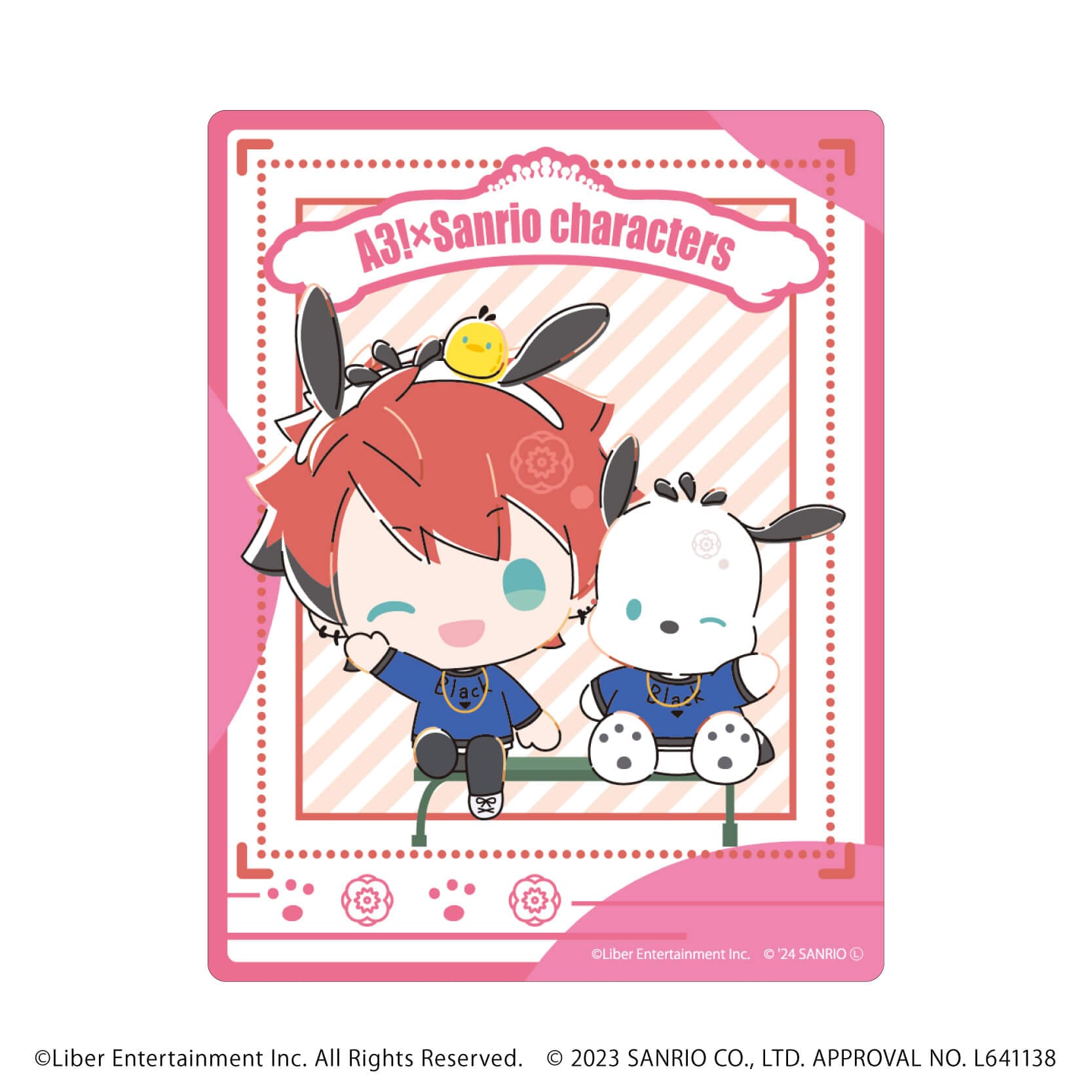 アクリルカード「A3!×Sanrio characters」10/A＆W ブラインド(12種)(ミニキャライラスト)
