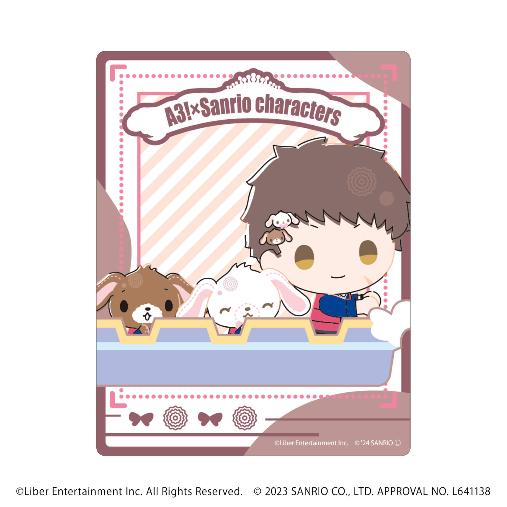 アクリルカード「A3!×Sanrio characters」10/A＆W ブラインド(12種)(ミニキャライラスト)